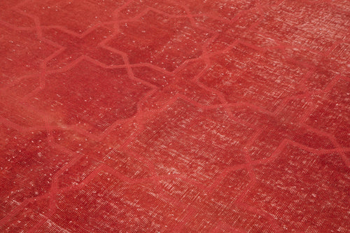 Geometric Carpet Kırmızı Geometrik Pamuk Yün El Dokuma Halısı 200x290 Agacan