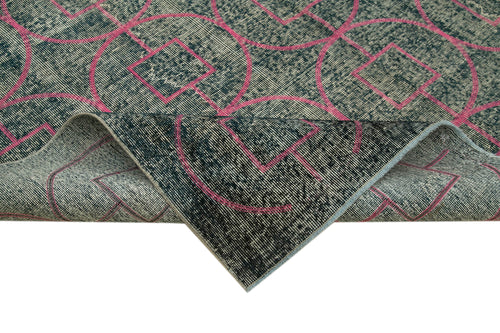 Geometric Carpet Gri Geometrik Pamuk Yün El Dokuma Halısı 220x320 Agacan