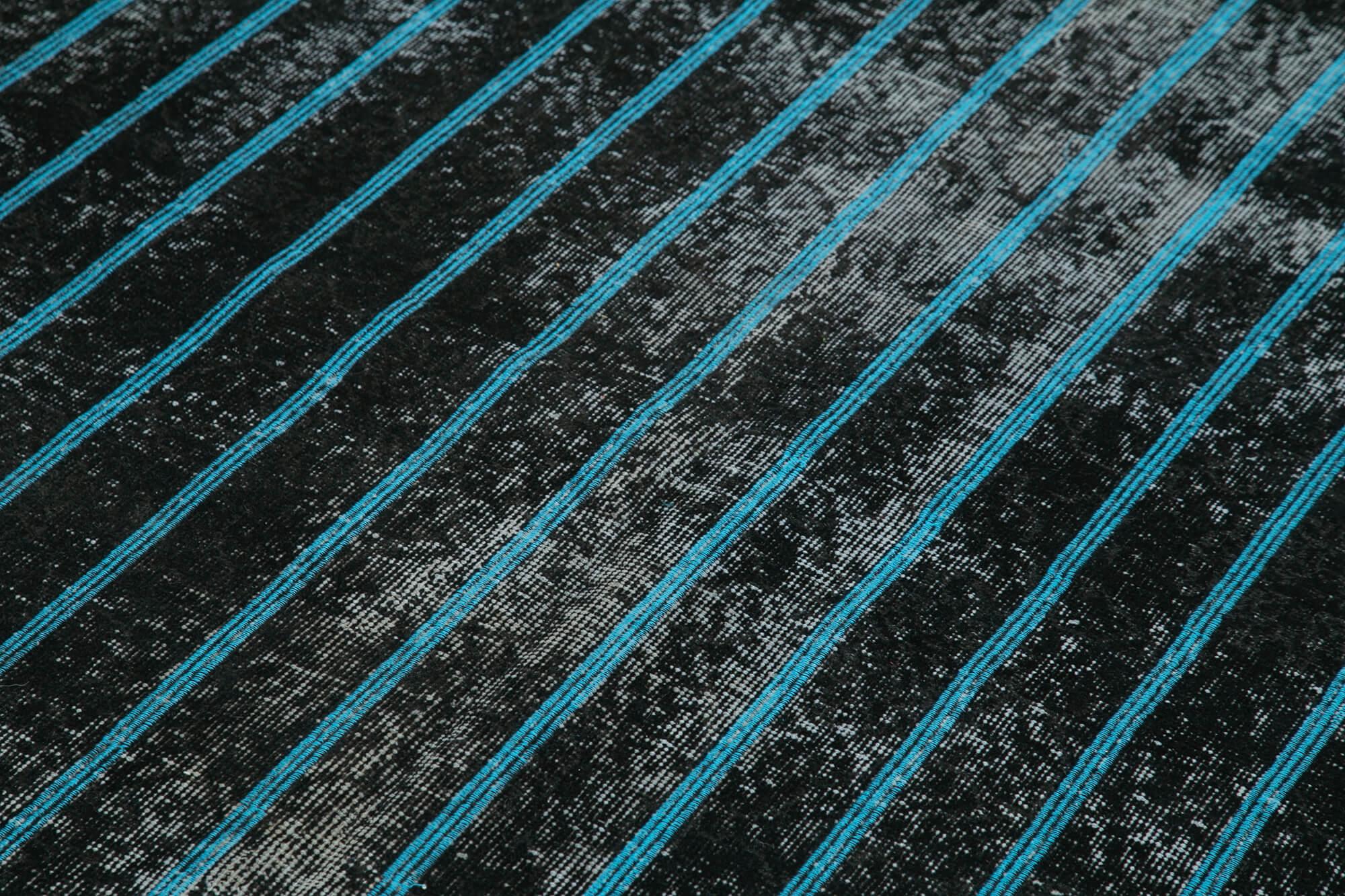 Geometric Carpet Siyah Geometrik Pamuk Yün El Dokuma Halısı 140x260 Agacan