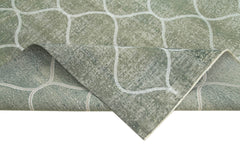 Geometric Carpet Gri Geometrik Pamuk Yün El Dokuma Halısı 192x289 Agacan