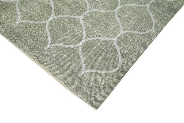 Geometric Carpet Gri Geometrik Pamuk Yün El Dokuma Halısı 189x299 Agacan