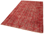 Geometric Carpet Kırmızı Geometrik Pamuk Yün El Dokuma Halısı 154x268 Agacan