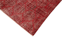 Geometric Carpet Kırmızı Geometrik Pamuk Yün El Dokuma Halısı 154x268 Agacan