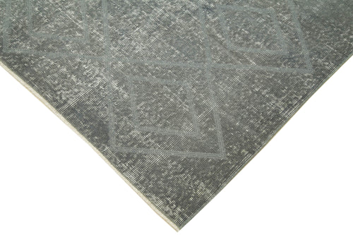 Geometric Carpet Gri Geometrik Pamuk Yün El Dokuma Halısı 153x208 Agacan