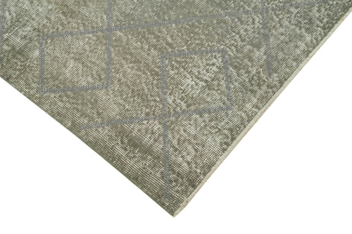 Geometric Carpet Gri Geometrik Pamuk Yün El Dokuma Halısı 116x154 Agacan