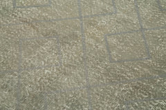 Geometric Carpet Gri Geometrik Pamuk Yün El Dokuma Halısı 116x154 Agacan