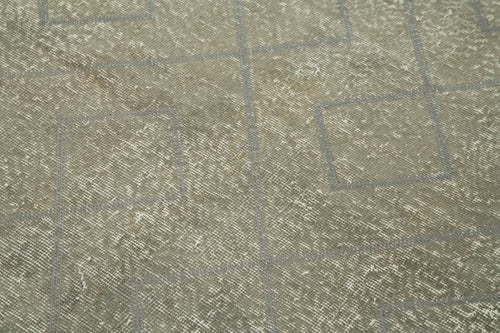 Geometric Carpet Gri Geometrik Pamuk Yün El Dokuma Halısı 116x154 Agacan