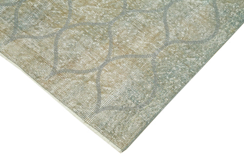 Geometric Carpet Mavi Geometrik Pamuk Yün El Dokuma Halısı 155x236 Agacan