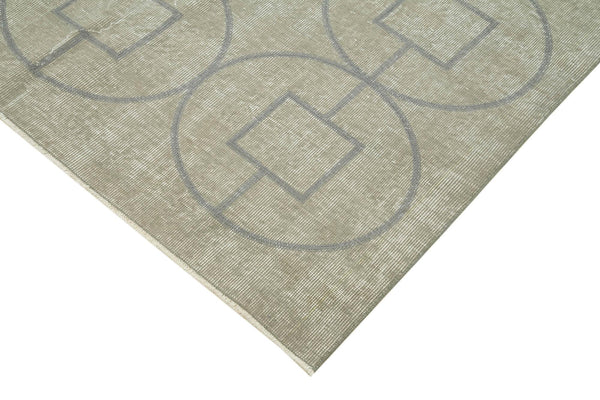 Geometric Carpet Gri Geometrik Pamuk Yün El Dokuma Halısı 143x216 Agacan