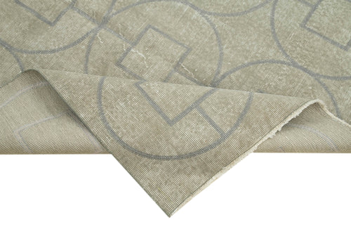 Geometric Carpet Gri Geometrik Pamuk Yün El Dokuma Halısı 143x216 Agacan