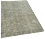 Geometric Carpet Gri Geometrik Pamuk Yün El Dokuma Halısı 112x186 Agacan