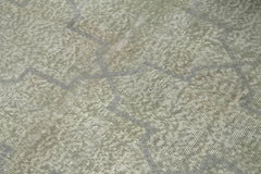 Geometric Carpet Gri Geometrik Pamuk Yün El Dokuma Halısı 112x186 Agacan