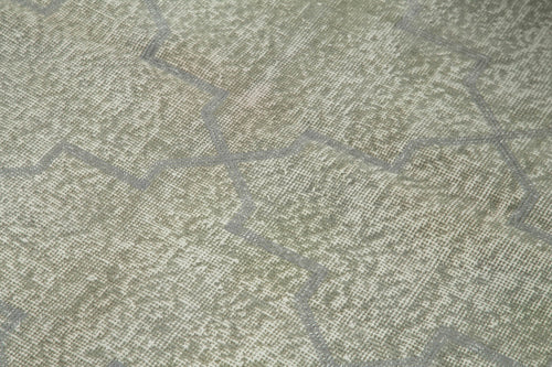 Geometric Carpet Gri Geometrik Pamuk Yün El Dokuma Halısı 112x186 Agacan