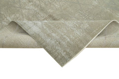 Geometric Carpet Gri Geometrik Pamuk Yün El Dokuma Halısı 152x250 Agacan