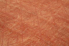 Geometric Carpet Turuncu Geometrik Pamuk Yün El Dokuma Halısı 205x299 Agacan