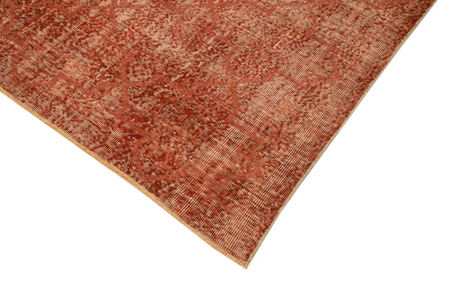 Geometric Carpet Turuncu Geometrik Pamuk Yün El Dokuma Halısı 204x305 Agacan
