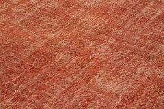 Geometric Carpet Turuncu Geometrik Pamuk Yün El Dokuma Halısı 204x305 Agacan