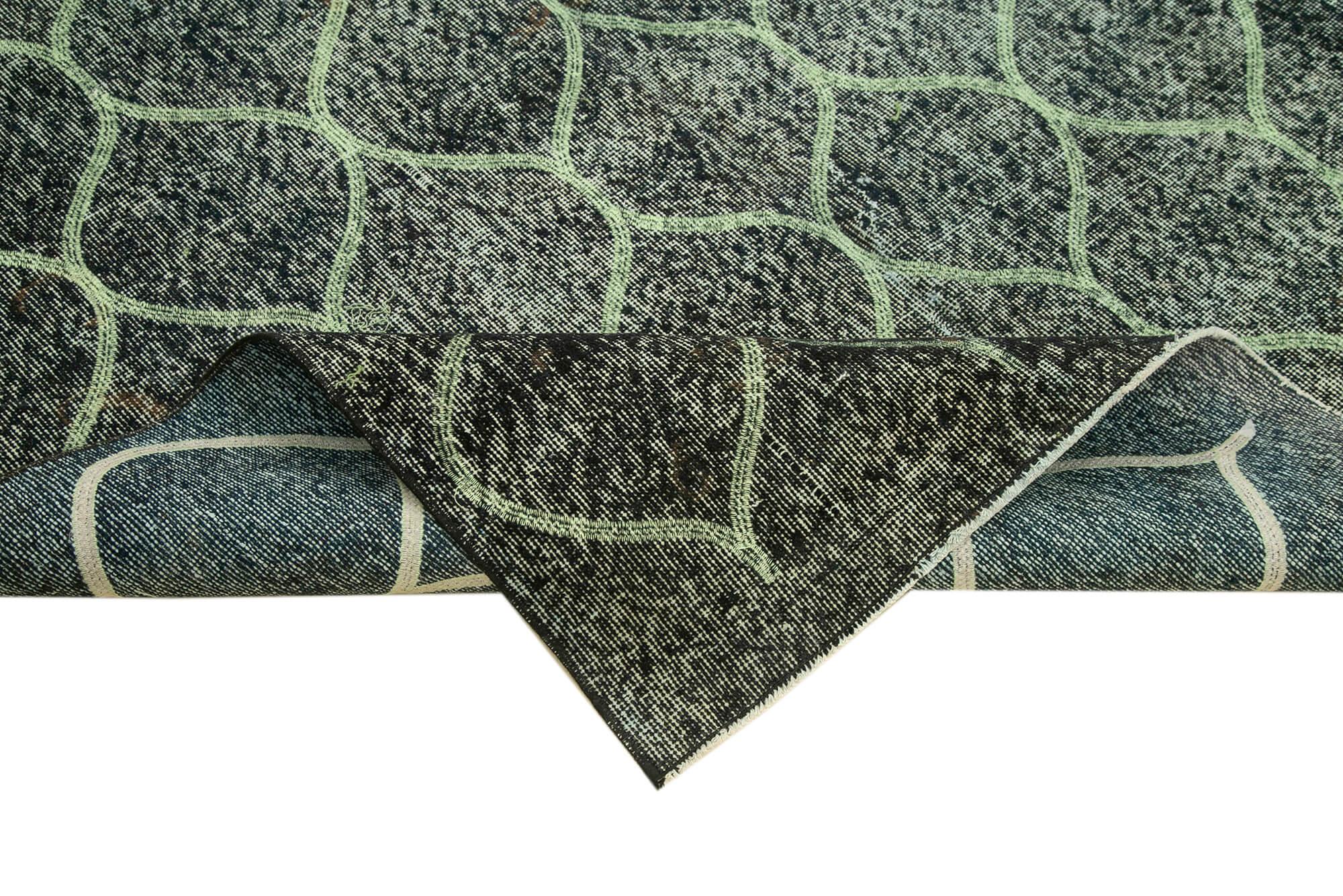 Geometric Carpet Siyah Geometrik Pamuk Yün El Dokuma Halısı 165x278 Agacan