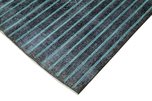 Geometric Carpet Siyah Geometrik Pamuk Yün El Dokuma Halısı 163x261 Agacan