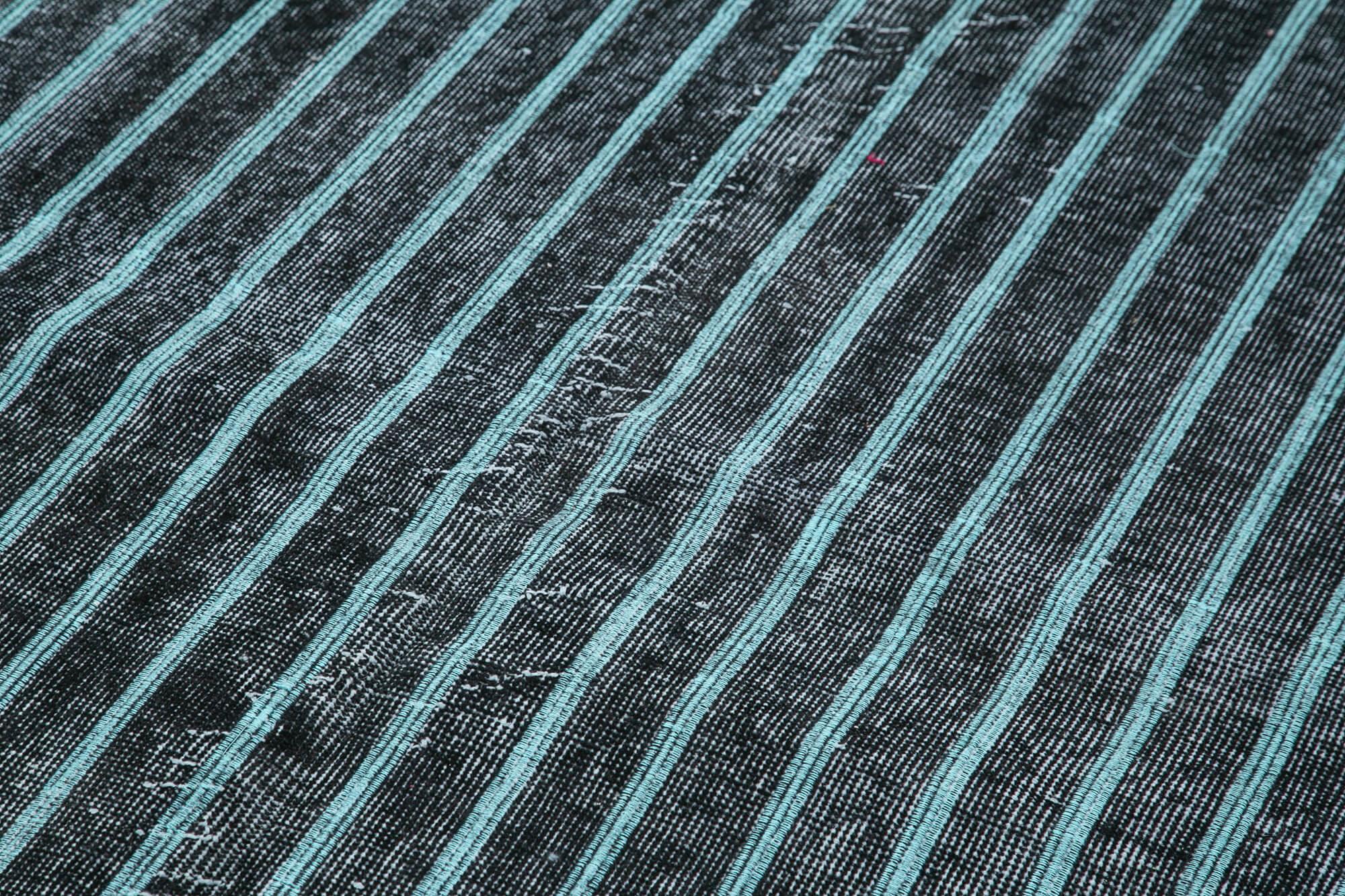 Geometric Carpet Siyah Geometrik Pamuk Yün El Dokuma Halısı 163x261 Agacan