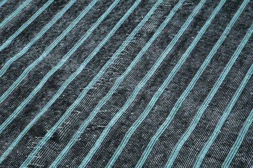 Geometric Carpet Siyah Geometrik Pamuk Yün El Dokuma Halısı 163x261 Agacan