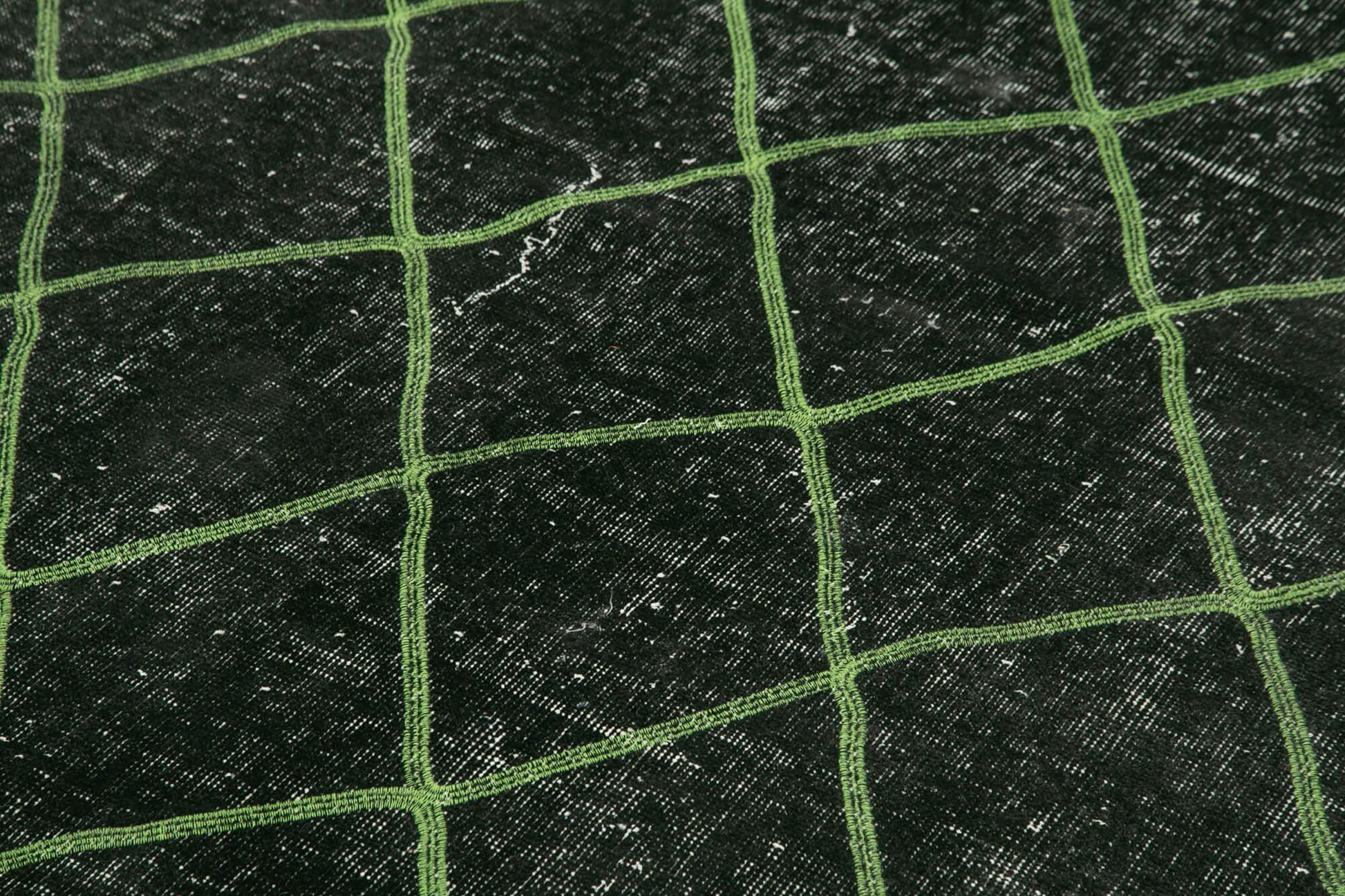 Geometric Carpet Siyah Geometrik Pamuk Yün El Dokuma Halısı 190x244 Agacan