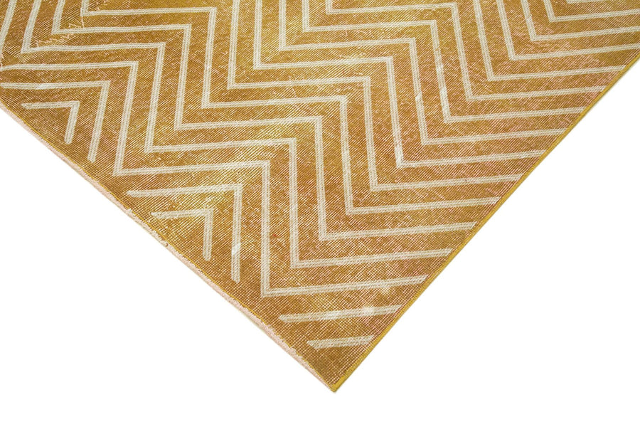 6 Metrekare El Dokuma Yün Halı Geometrik Krem Detaylı 202x297 cm 28231 – Koridor kullanımı