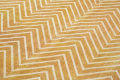 Geometric Carpet Sarı Geometrik Pamuk Yün El Dokuma Halısı 202x297 Agacan