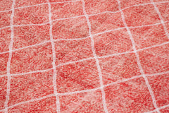 Geometric Carpet Kırmızı Geometrik Pamuk Yün El Dokuma Halısı 200x301 Agacan