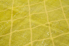 Geometric Carpet Sarı Geometrik Pamuk Yün El Dokuma Halısı 176x288 Agacan