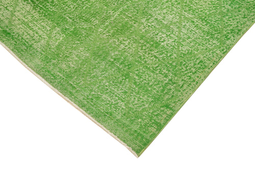 Geometric Carpet Yeşil Geometrik Pamuk Yün El Dokuma Halısı 196x298 Agacan