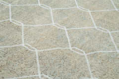 Geometric Carpet Gri Geometrik Pamuk Yün El Dokuma Halısı 204x295 Agacan