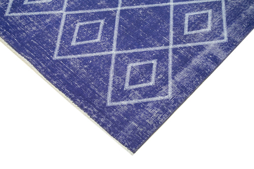 Geometric Carpet Mor Geometrik Pamuk Yün El Dokuma Halısı 196x296 Agacan