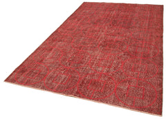 Geometric Carpet Kırmızı Geometrik Pamuk Yün El Dokuma Halısı 170x283 Agacan