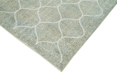 Geometric Carpet Gri Geometrik Pamuk Yün El Dokuma Halısı 200x310 Agacan