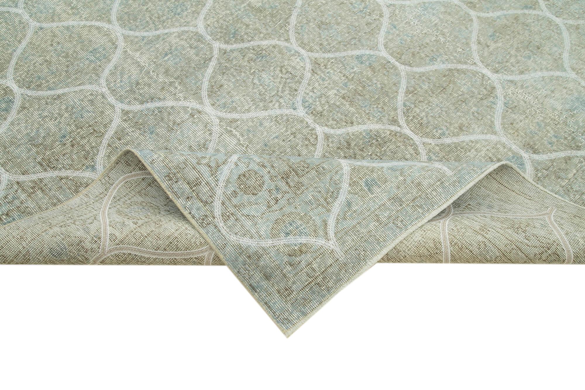 Geometric Carpet Gri Geometrik Pamuk Yün El Dokuma Halısı 200x310 Agacan