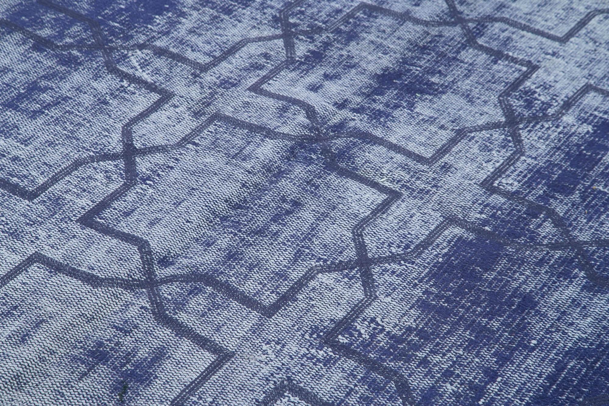 Geometric Carpet Mor Geometrik Pamuk Yün El Dokuma Halısı 173x268 Agacan