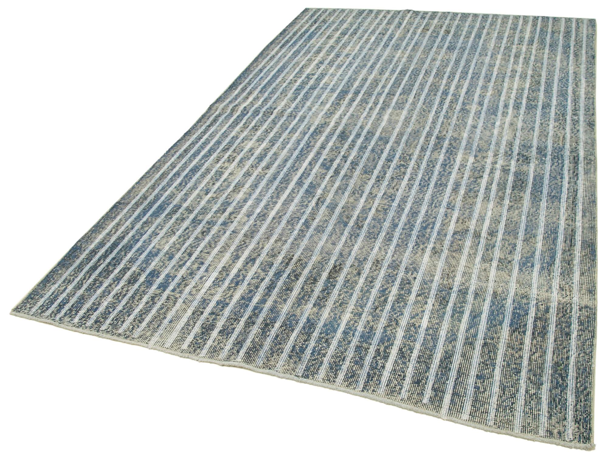 Geometric Carpet Gri Geometrik Pamuk Yün El Dokuma Halısı 170x277 Agacan