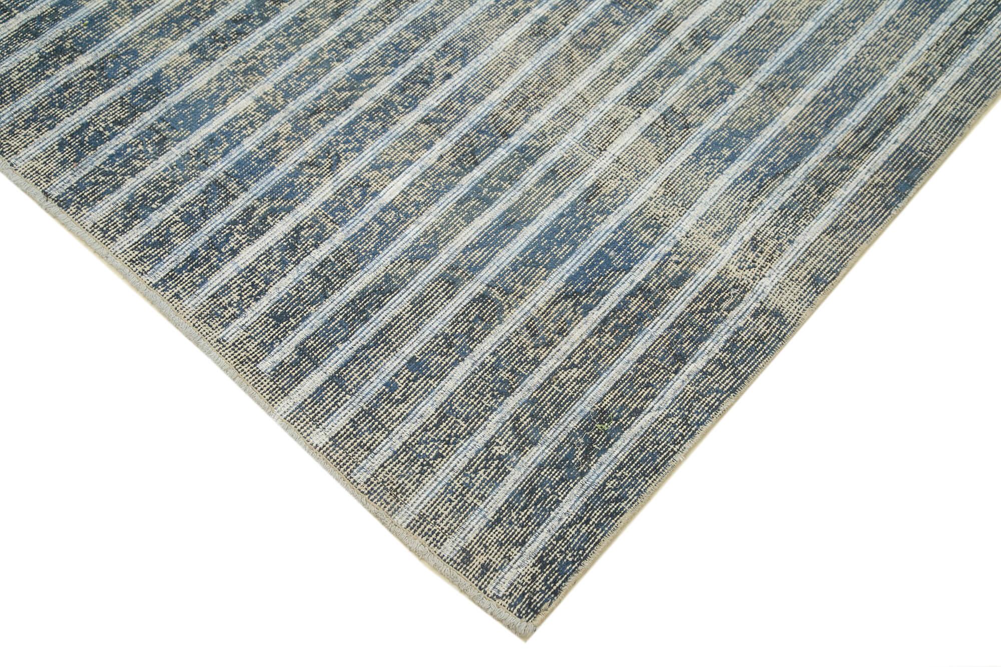Geometric Carpet Gri Geometrik Pamuk Yün El Dokuma Halısı 170x277 Agacan