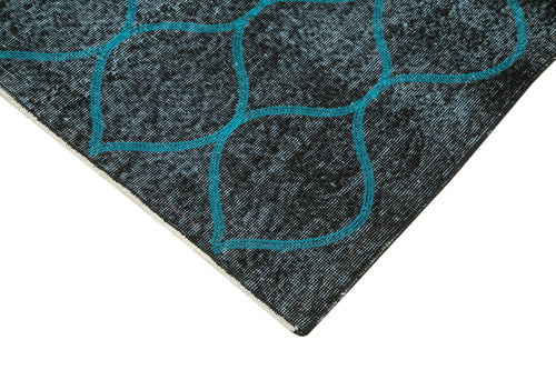 Geometric Carpet Siyah Geometrik Pamuk Yün El Dokuma Halısı 113x197 Agacan
