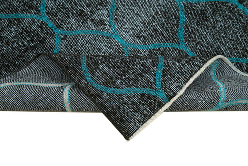 Geometric Carpet Siyah Geometrik Pamuk Yün El Dokuma Halısı 113x197 Agacan