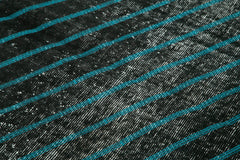 Geometric Carpet Siyah Geometrik Pamuk Yün El Dokuma Halısı 103x193 Agacan