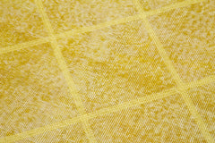 Geometric Carpet Sarı Geometrik Pamuk Yün El Dokuma Halısı 90x316 Agacan