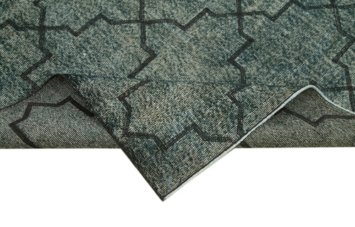 Geometric Carpet Siyah Geometrik Pamuk Yün El Dokuma Halısı 142x365 Agacan