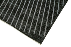 Geometric Carpet Siyah Geometrik Pamuk Yün El Dokuma Halısı 150x400 Agacan