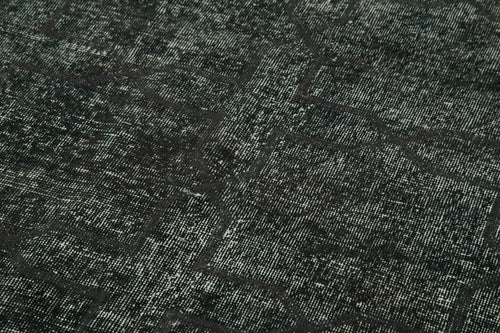 Geometric Carpet Siyah Geometrik Pamuk Yün El Dokuma Halısı 141x375 Agacan