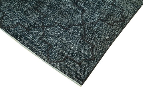 Geometric Carpet Siyah Geometrik Pamuk Yün El Dokuma Halısı 143x410 Agacan
