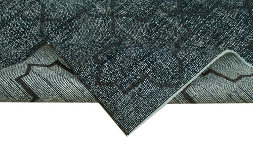 Geometric Carpet Siyah Geometrik Pamuk Yün El Dokuma Halısı 143x410 Agacan