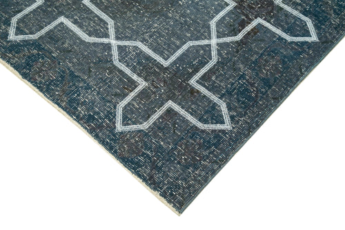 Geometric Carpet Gri Geometrik Pamuk Yün El Dokuma Halısı 136x371 Agacan
