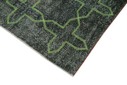 Geometric Carpet Gri Geometrik Pamuk Yün El Dokuma Halısı 142x372 Agacan